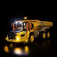 Upgrade Light Kit LED Lights for Lego 42114 Technic 6x6 Volvo Articulated Hauler RC Truck (Not Include Building Block Model) (Upgrade Style)