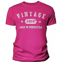 50th Birthday Gift Shirt for Men - Vintage 1974 Aged to Perfection - Stars-50th Birthday Gift