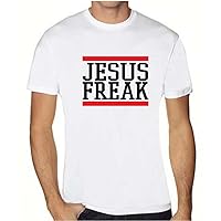 Men's M0047TS Printed Jesus Freak Graphic Design T-Shirt
