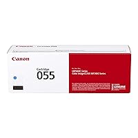 Canon Genuine Toner, Cartridge 055 Cyan (3015C001) 1 Pack Color imageCLASS MF741Cdw, MF743Cdw, MF745Cdw, MF746Cdw,LBP664Cdw Laser Printers