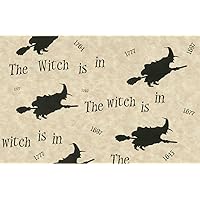 Halloween Placemats Halloween Table Decor for Halloween Party Witch Decor Fall Placemats Paper Disposable Table Mats Vintage Halloween Witches Black Placemats PK 25