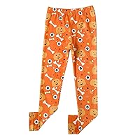 Cat Leggings Toddler Kids Boys Girls Halloween Pumpkin Prints Pants Fashion Leggings Footy Pants Baby Girl