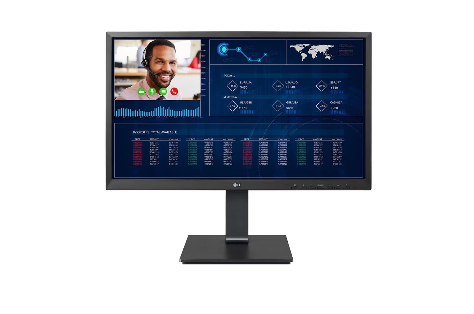LG 24” 24CN650I-6N FHD IPS All-in-One Thin Client with Quad-core Processor, IGEL® OS, Built-in FHD Webcam & Speaker