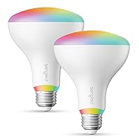 Zigbee Smart Light Bulbs, Smart Hub Required, Work with SmartThings Hub and Echo with built-in Hub, Voice Control with Alexa and Google Home, Color BR30 Smart Flood Light Bulb, 75W 2 Pack