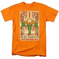 DC Comics Men's Aquaman T-Shirt Orange