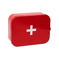 Mind Reader First Aid Box, Emergency Kit, Medical Supply Organizer, Wall Mountable, Metal, 12.25