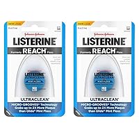 Listerine Ultraclean Floss Dispensers, Mint, 30 Yard (Pack of 2)
