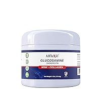 Glucosamine & Chondroitin Cream with MSM & Collagen | Natural Cream for Men & Women | Soothe Joint, Bone & Muscle Pains, Improve Mobility, Relieve Discomfort & Speed Up Healing - 4 Oz