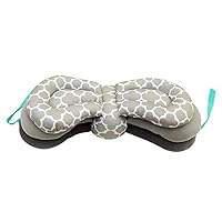 Breastfeeding Baby Pillow Portable Breastfeeding Support Cushion with Removable Adjustable Height - Compact Breast Feeding Pillow for Traveling - No More Sore Muscles! Anti-Spitting Milk