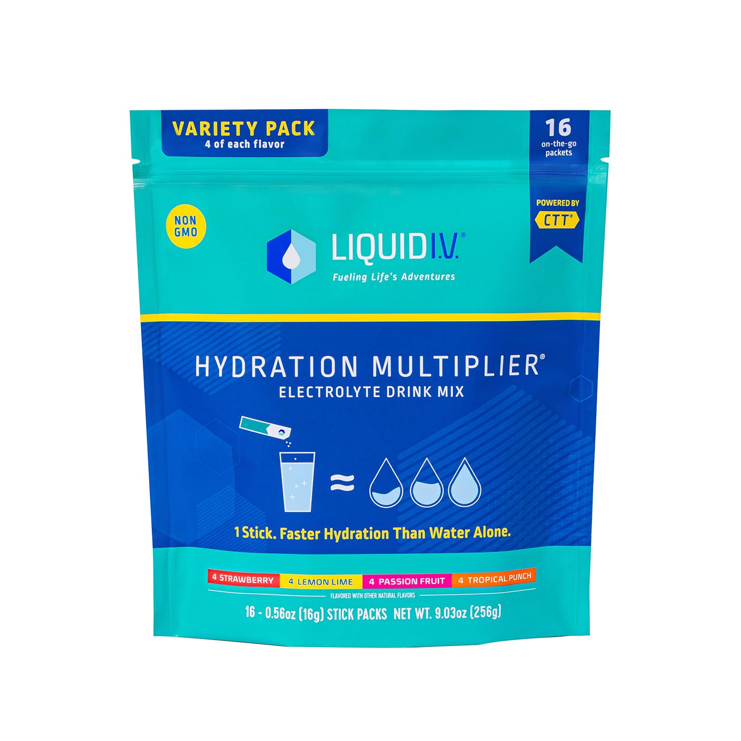 Liquid IV Hydration Multiplier - Lemon Lime - Powder Packets | Electrolyte  Drink Mix | Easy Open Single-Serving | Non-GMO | 16 Stick