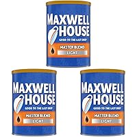 Maxwell House Master Blend Light Roast Ground Coffee (11.5 oz Canister) (Pack of 3)