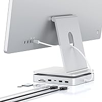 USB C HUB for iMac 24 inch 2021/2023, PULWTOP 7 in 1 USB Hub Adapter iMac Accessories for iMac M1/M3 with USB C 10Gbps 3*USB A SD/TF, Docking Station Support Expand M.2 SSD (Not Included),Sliver