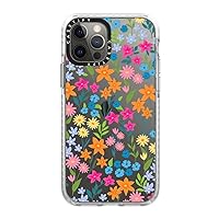 CASETiFY Impact Case for iPhone 12/12 Pro - Bright Spring Flowers - Daisy Floral Pattern - Clear Frost