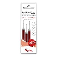 LR7-3B Refill for EnerGel Pens 0.7 Ball = 0.35 mm Line Width, Pack of 3, Red
