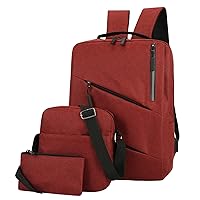 Sport Backpack Small Men Backpack Three Piece Solid Color Computer Bag Business Bag Shoulder Water Proof