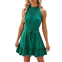 Beach Dresses for Women 2024 Vacation Short Sleeve Short Dress Wedding Guest Dresses for Women Cocktail Elegant A Line