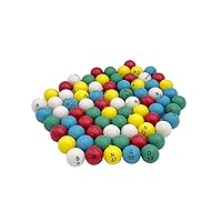 3/5 inch Multicolored Plastic Replacement Bingo Balls,75 Count, Perfect for Bingo Nights, Raffles, and More,Lost Bingo Ball Replacements