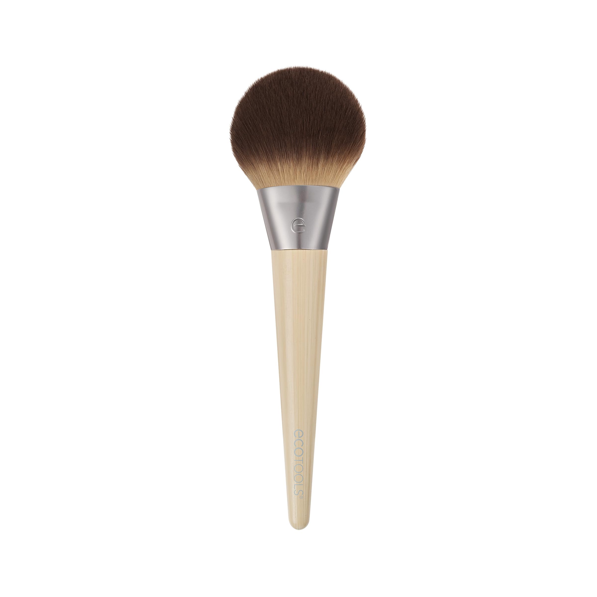 EcoTools Blurring Powder Makeup Brush, For Loose & Pressed Powder, Large Makeup Brush For All-Over Application, Fluffy, Synthetic Bristles, Eco Friendly, Cruelty-Free, & Vegan, 1 Count