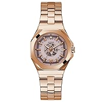 GUESS Ladies 34mm Watch - Rose Gold Tone Strap Nude Dial Rose Gold Tone Case