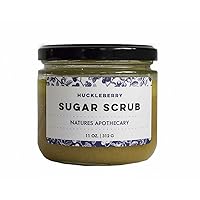 Huckleberry Organic Sugar Scrub for Glowing, Smooth, and Healthy Skin, Hypoallergenic, All-Natural, Plant-Derived, Made in USA by DAYSPA Body Basics