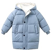 Toddler Baby Kids Girls Sweater Coat Winter Thick Warm Button Hooded Windproof Coat Outwear Warm Jacket