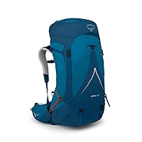 Osprey Atmos AG LT 65L Men's Backpacking Backpack, Night Shift/Scoria Blue, L/XL
