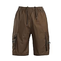 Mens Shorts Cargo Shorts Multi-Pocket Hiking Workout Short Althletic Gym Running Shorts Tactical Shorts for Men