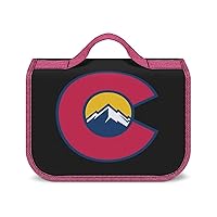 Colorado Centennials Logo Hanging Toiletry Bag for Women Travel Makeup Bag Organizer Waterproof Cosmetic Bag