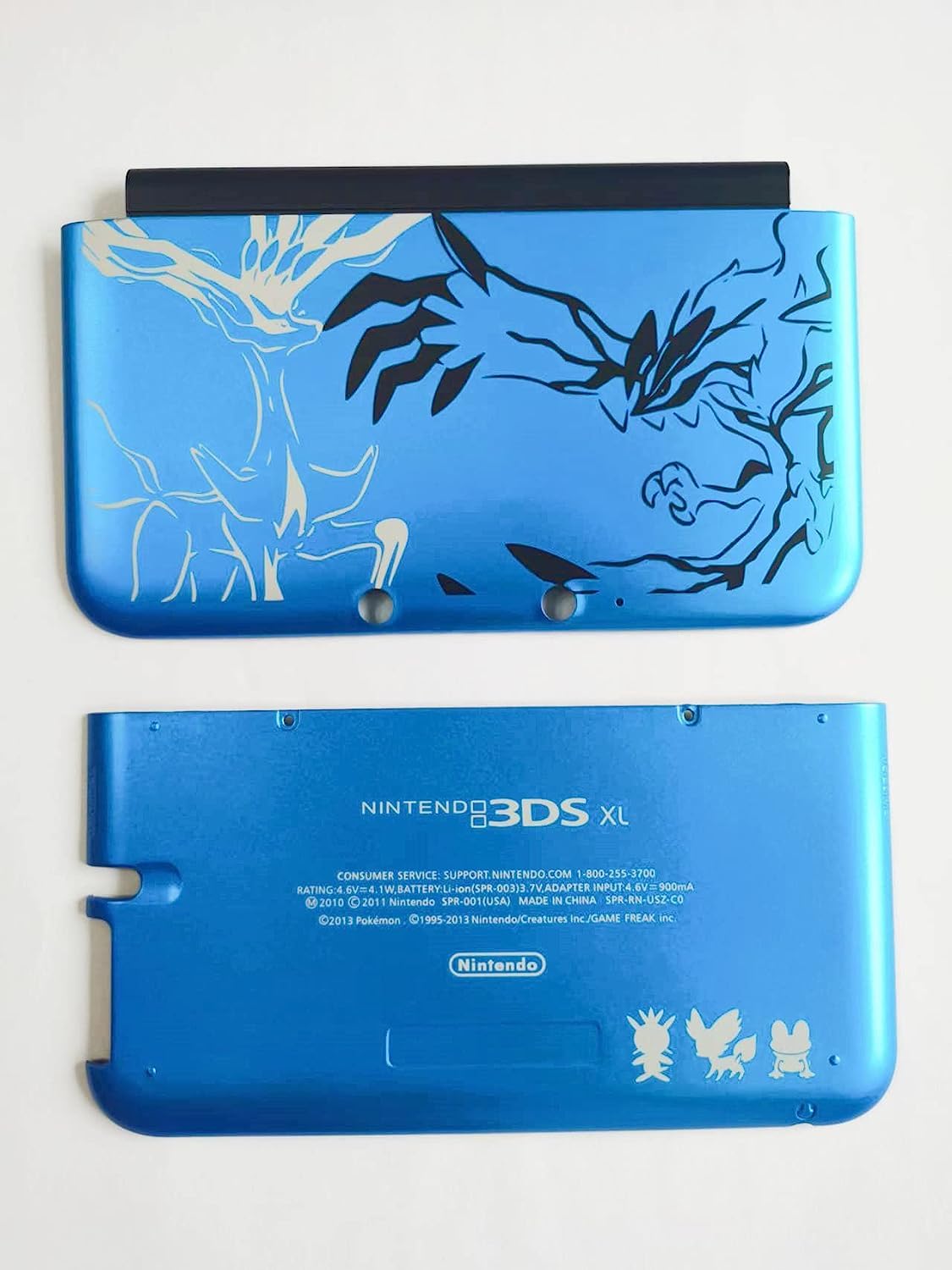 New Full Housing Case Cover Shell with Buttons Replacement Parts for 3DS XL / 3DS LL Game Console-Custom Blue.