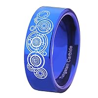 Doctor Who Brand Tungsten Carbide Ring - For Men Women Wedding Ring and Engagement Ring-Free Customized Engraving