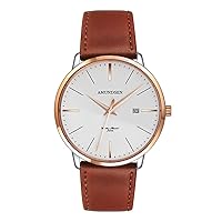 Mens Japanese Quartz Ultra-Thin Wrist Watch - Classic Casual Watch with Stainless Steel Band,Waterproof 30M Water Resistant Comfortable Watches