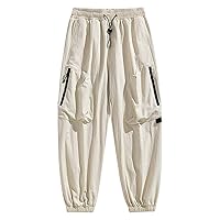 Glitter Foam Cargo Pants Summer Sweat Pants Loose Leggings Boys' Trousers Open for Men