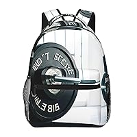 Weightlifting Sports print Lightweight Bookbag Casual Laptop Backpack for Men Women College backpack