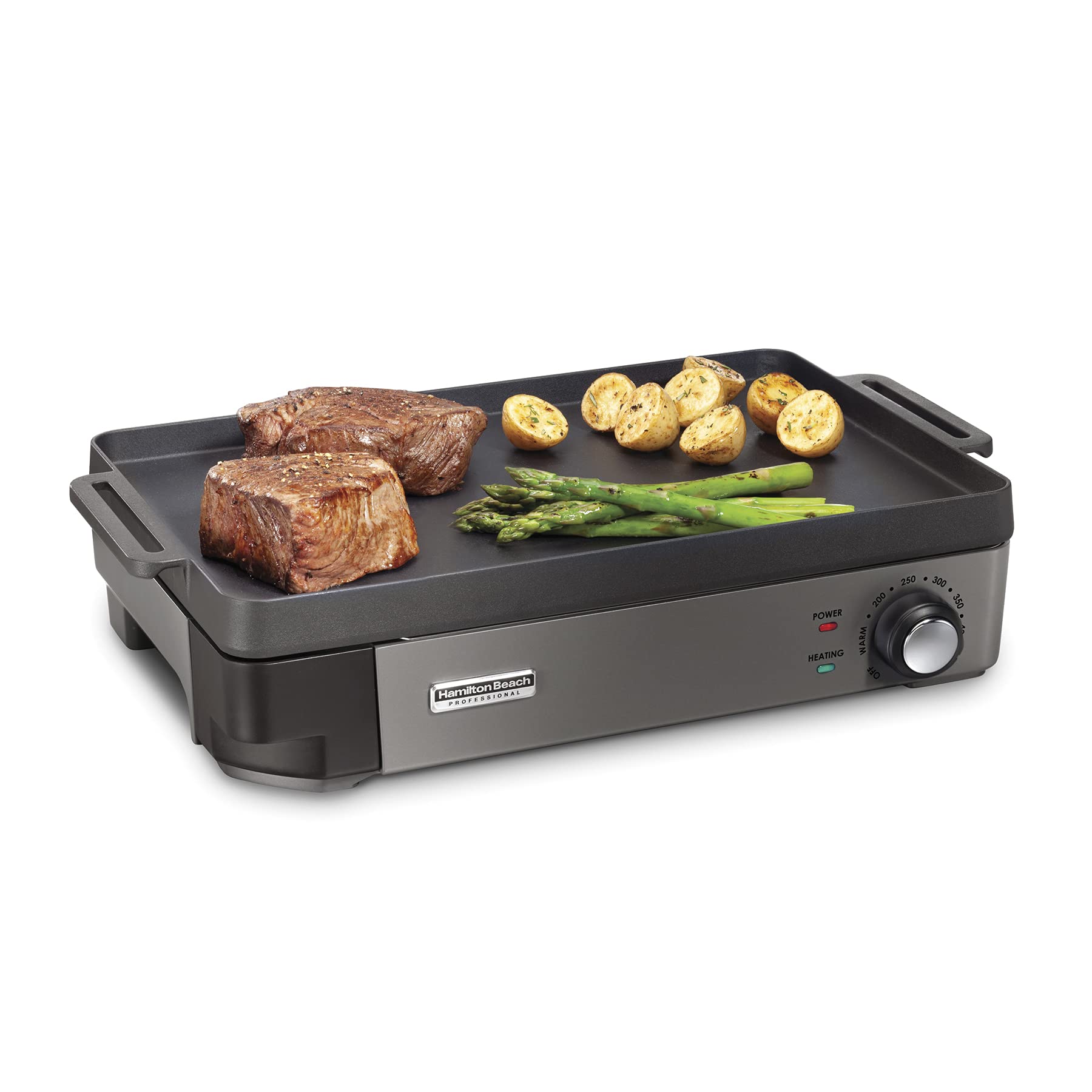 Hamilton Beach Professional Cast Iron Indoor Electric Grill & Griddle, 10