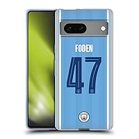 Head Case Designs Officially Licensed Manchester City Man City FC Phil Foden 2023/24 Players Home Kit Soft Gel Case Compatible with Google Pixel 7