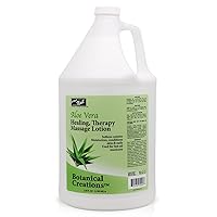 PRONAIL - Healing Therapy Massage Lotion - Professional Pedicure, Body and Hot Oil Manicure, Infused with Natural Oils, Vitamins, Panthenol and Amino Acids (Aloe Vera, 1 Gallon)