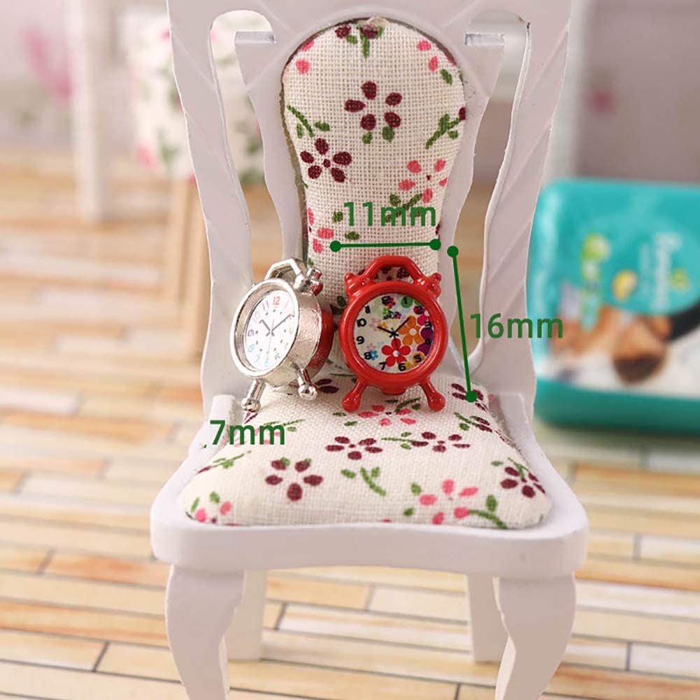 Dollhouse Accessories 1pc Miniature Clock Dollhouse Furniture Dollhouse Decoration Doll House Accessories Mini Clock for Dollhouse Useful and Fashion