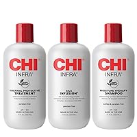 CHI Trio Kit with CHI Infra Shampoo, CHI Infra Treatment and CHI Silk Infusion