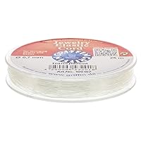 Griffin Elastic Beading Cord, Clear, 0.7 Millimeters, 25 Meters | BDC-476.00