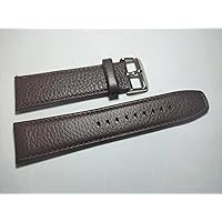 Quick Release Leather Watch Band,Litchi Grain Texture,24mm