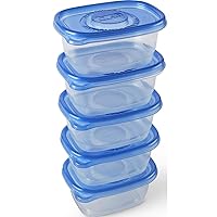 Glad Food Storage Containers - Soup and Salad Containers - 24 Ounce - 5 Containers - 6 Pack