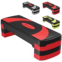 ACTIVE FOREVER Aerobic Stepper for Home, Quilting Board, 3 Adjustable Heights (10 cm/15 cm/20 cm), Suitable for Home and Office Use