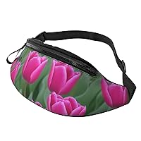 Tulips Fanny Pack For Women And Men Fashion Waist Bag With Adjustable Strap For Hiking Running Cycling