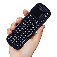 iPazzPort 2.4G Mini Wireless Keyboard with Touchpad Mouse Combo, Lightweight Portable Keyboard Controller, Compatible with Android TV Box/PC/Tablets/PS4/Raspberry Pi 3/HTPC KP-810-19S