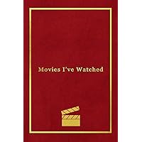 Movies Ive Watched: A personal film review log book diary for movie buffs | Record your thoughts, ratings and reviews on films you watch | Professional red velvet pattern print design