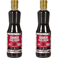 Shanxi Black Vinegar 16.9 fl. oz (500ml), Traditional Black Vinegar, Naturally Fermented, Mature Aged Black Vinegar, Black Shanxi Vinegar, Dark Chinese Vinegar, Traditional Shanxi Vinegar.