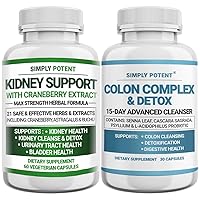 Simply Potent Kidney & Colon Support - Kidney Support & Colon Cleanse Bundle