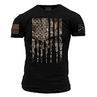 Grunt Style Realtree Edge®- Rifle Flag Men's T-Shirt