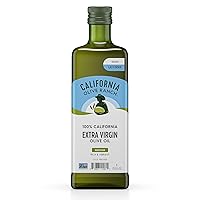 100% California Extra Virgin Olive Oil (MEDIUM) Rich & Vibrant Cold Press One Bottle 33.8 fl. oz/1L. each. By: California Olive Ranch