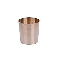 De Kulture Handmade Large Bronze Kansa Glass Ayurveda Cup Tumbler for Milk Water, Ideal for Dining Table Decoration 2.5 x 2.5 (DH) Inches, 150 ML